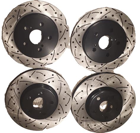 cross drilled slotted rotors packages.